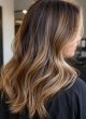 Balayage Hair Colour in Wembley Soft brunette and blonde balayage hair at a hair salon in Wembley