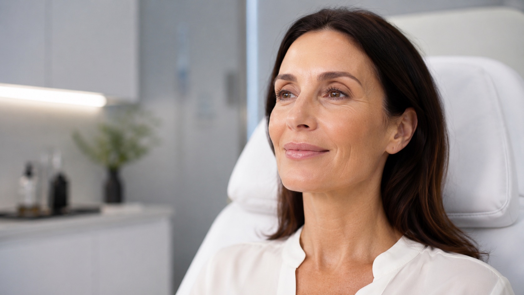 Woman with smooth radiant skin following a Profhilo treatment in Reading