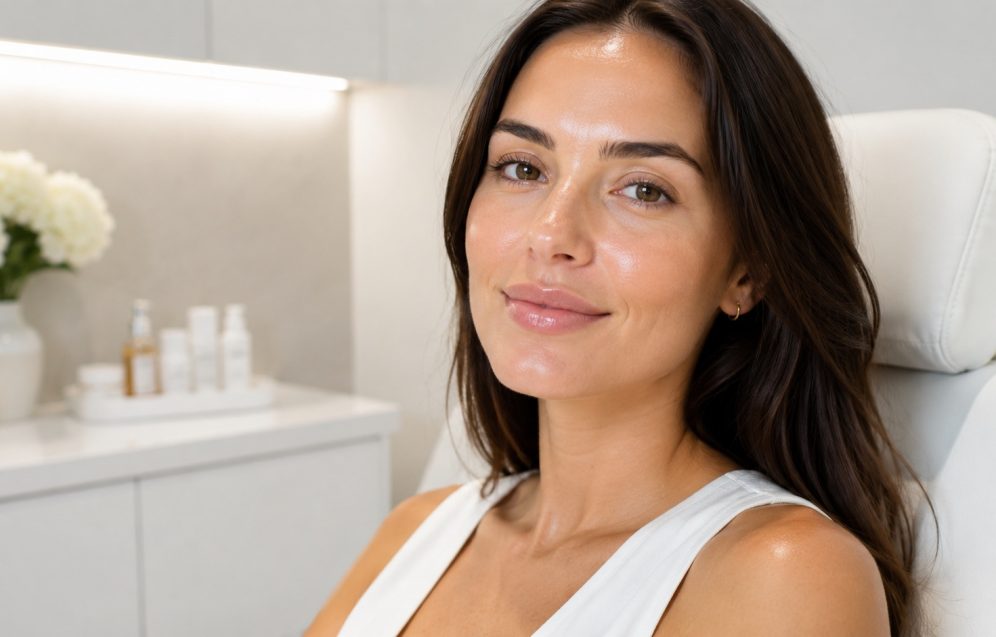 Skin Booster Treatments in Reading Woman with hydrated glowing skin after a skin booster treatment in Reading